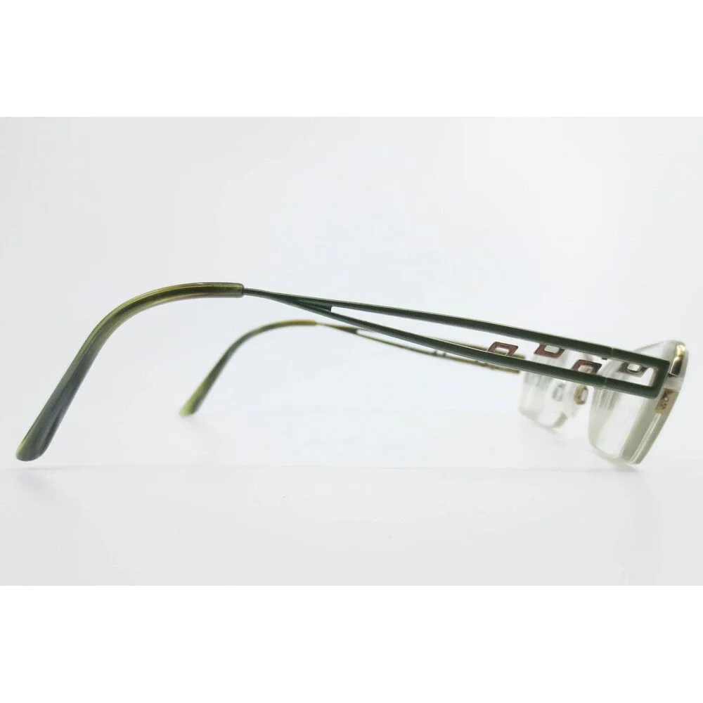 Charmant CH10855 LN Gold Titanium Semi Rimless Eyeglass Frames 51-18-135